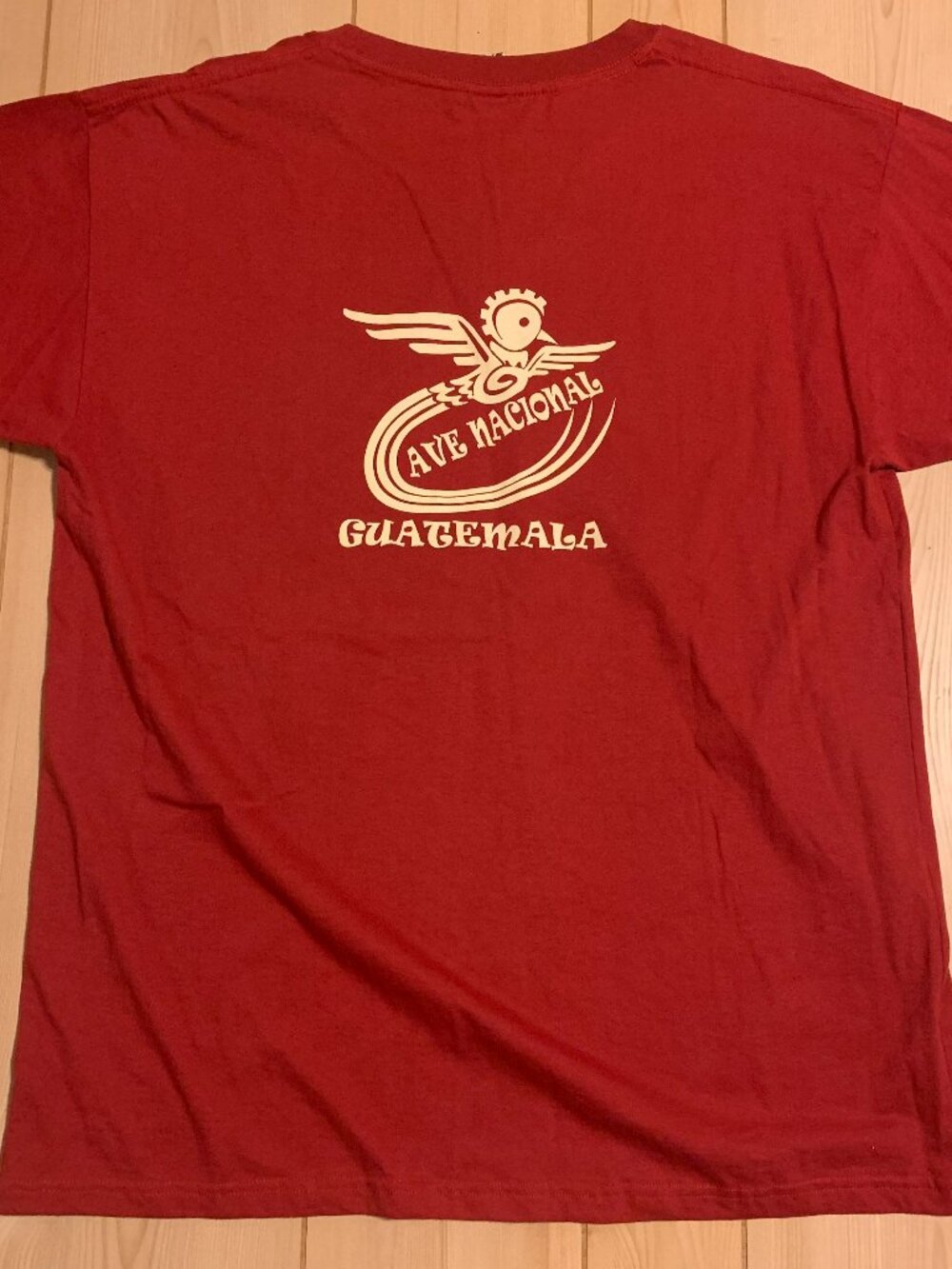Vintage Y2K Ave Nacional Guatemala National Bird Resplendent Quetzal T-Shirt XXL
